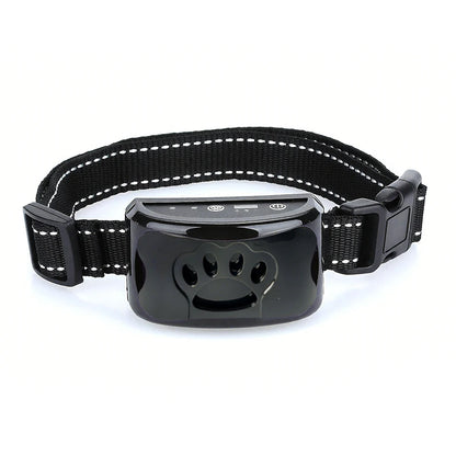 Intelligent anti Bark Collar for Dogs, Auto Ultrasonic & Vibration 3-Mode Training, USB Rechargeable Bark Control Device